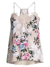 CAMI NYC The Racer Floral Silk Georgette Camisole