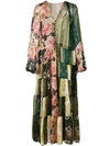 OSCAR DE LA RENTA SHEER TIERED MAXI DRESS