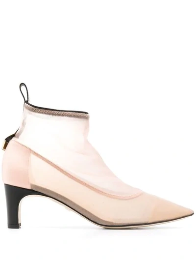 Greymer Sock Style Pumps In Neutrals