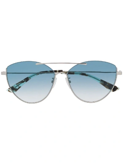 Mcq By Alexander Mcqueen Mcq Alexander Mcqueen Cat Eye Sunglasses - Silver