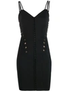 MURMUR LACE-UP DETAIL FITTED DRESS