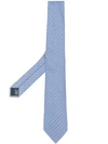 LANVIN LANVIN JACQUARD TIE - BLUE