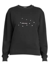 SAINT LAURENT Stars & Logo Cotton Sweatshirt