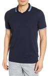 TED BAKER ZEBRAZ SLIM FIT V-NECK POLO,MMB-ZEBRAZ-TH9M