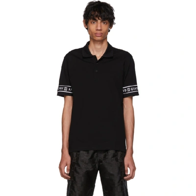 Givenchy Logo Tape Polo Shirt - 黑色 In Black