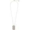 GIVENCHY GIVENCHY SILVER TAG NECKLACE