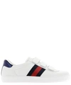 GUCCI GUCCI WEB LOW TOP SNEAKERS