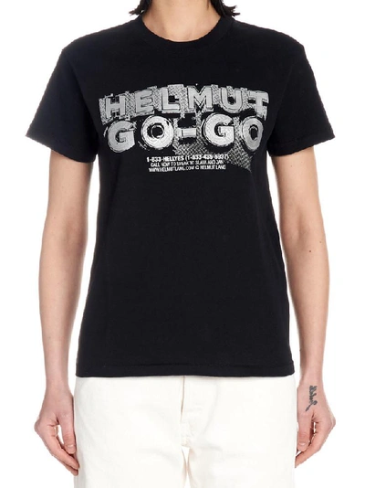 Helmut Lang Go-go Print T-shirt In Black