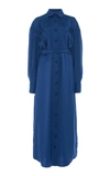JACQUEMUS LA dressing gown VALMY BELTED COTTON-POPLIN MAXI DRESS,729133