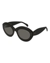 ALAÏA OVAL ACETATE SUNGLASSES,PROD148590477