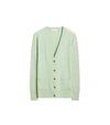 Tory Burch Madeline Cardigan In Spring Mint