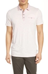 TED BAKER GEO COLLAR SLIM FIT SOLID POLO,MMB-SAHARAH-TH9M