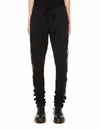 GREG LAUREN BLACK ROYAL COTTON TRACK PANTS,M218-M/BLK