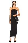 Wolford Fatal Strapless Stretch-jersey Maxi Dress In Black