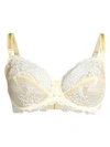 Wacoal Embroidered Underwire Bra In Pale Banana White