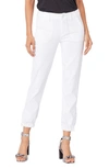 Paige Mayslie Jogger - Faded Beige Camo In Crisp White