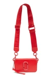 Marc Jacobs Snapshot Dual-tone Leather Crossbody Camera Bag In Poppy Red Multi