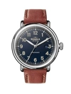 SHINOLA MEN'S RUNWELL AUTOMATIC STAINLESS STEEL & LEATHER STRAP WATCH,400010475386