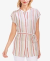 VINCE CAMUTO CANYON STRIPE LINEN TUNIC