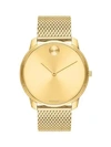 Movado Bold Mesh Stainless Steel Bracelet Watch In Gold