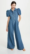 SEA PIPER DENIM SHORT SLEEVE JUMPSUIT