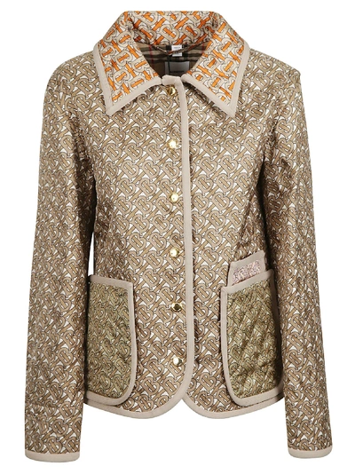 Burberry Monogram Print Quilted Jacket | ModeSens