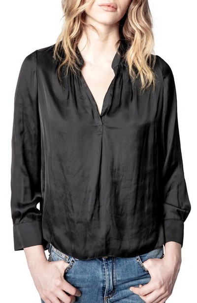 ZADIG & VOLTAIRE TINK BLOUSE,PWGCP3201F