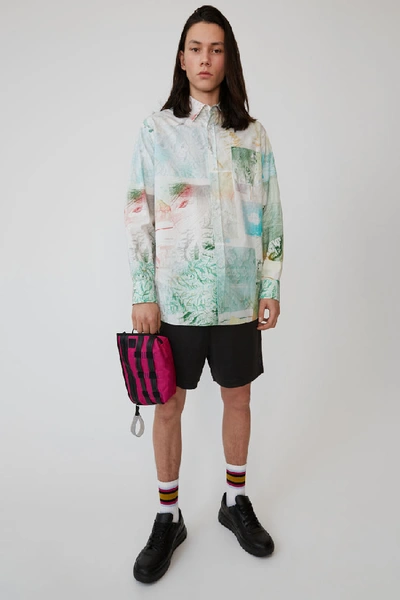 Acne Studios Oversized Shirt Multi Colour - Green - Map