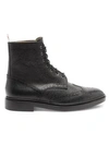 THOM BROWNE Classic Leather Wingtip Boots