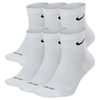 Nike Unisex Everyday Plus Cushioned Sock 6 Packs White In White/black