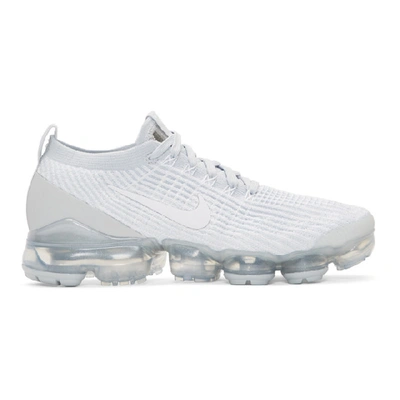 Nike Blue Air Vapormax Flyknit 3 Trainers In White