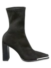 ALEXANDER WANG Mascha Square-Toe Stretch-Suede Sock Boots