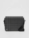 BURBERRY London Check and Leather Satchel