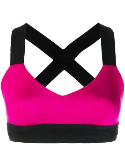 No Ka'oi Cropped Compression Tank In Pink