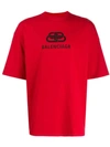 BALENCIAGA BALENCIAGA BB LOGO T恤 - 红色