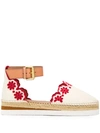 SEE BY CHLOÉ BRODERIE ANGLAISE ESPADRILLES