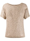 SNOBBY SHEEP SNOBBY SHEEP SEQUIN DETAIL KNITTED TOP - NEUTRALS