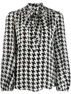 RIXO LONDON HOUNDSTOOTH SHIRT