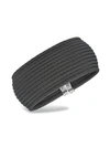 ALOR Noir Stainless Steel Cuff Bracelet