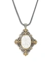 KONSTANTINO Sterling Silver, 18K Gold & Mother-Of-Pearl Pendant Necklace