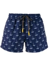 ENTRE AMIS ENTRE AMIS SAILING BOATS SWIMMING TRUNKS - BLUE