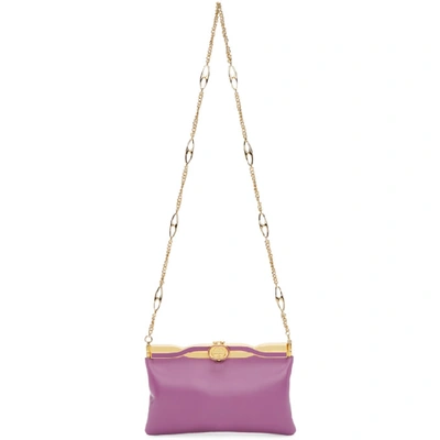 Gucci Broadway Evening Bag With Twisted Enamel In 5365 Lilac