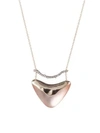 ALEXIS BITTAR Crystal Encrusted Bar & Shield Pendant Necklace