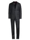 ISAIA PINSTRIPE TIMELESS WOOL SUIT,0400099506500