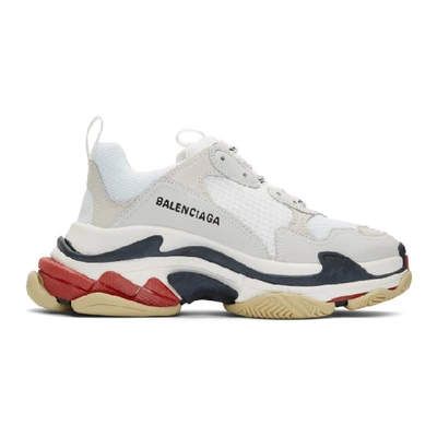 Balenciaga M Triple S Tricolour Sole Sneakers - 白色 In White