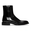 Balenciaga Men's Chrystal Textured Leather Booties In 1000 Black