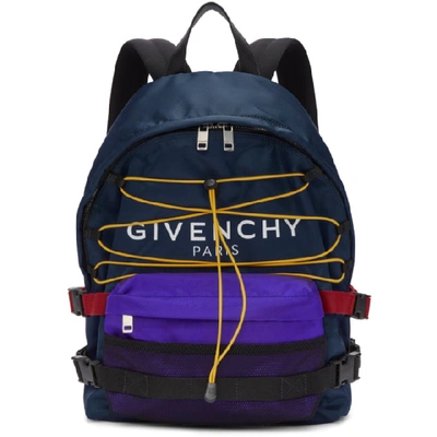 Givenchy Hiking Colour-block Backpack - 蓝色 In Blue