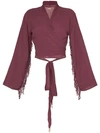 Caravana Xiibil Wrap Top In Purple