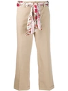 CAMBIO SCARF BELT TROUSERS
