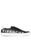 GIVENCHY GIVENCHY LOGO刺绣板鞋 - 黑色